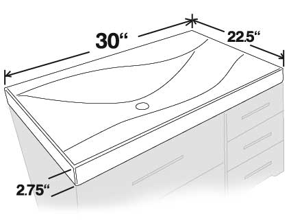single wave sink